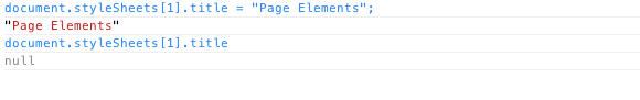 CSSStyleSheet.title is a getter, not a setter