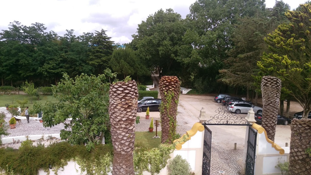 Carla's hotel room view at Quinta Dos Machados. Not pictured is the high powered rifle she used to pick us off. 