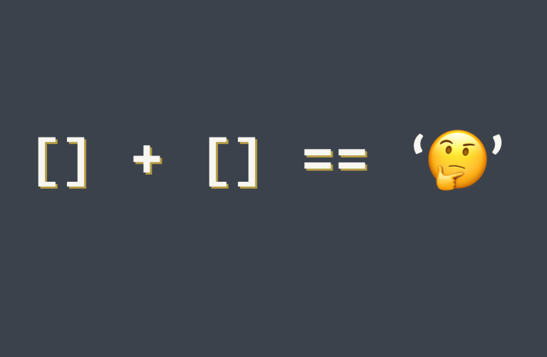 array plus array equals empty string